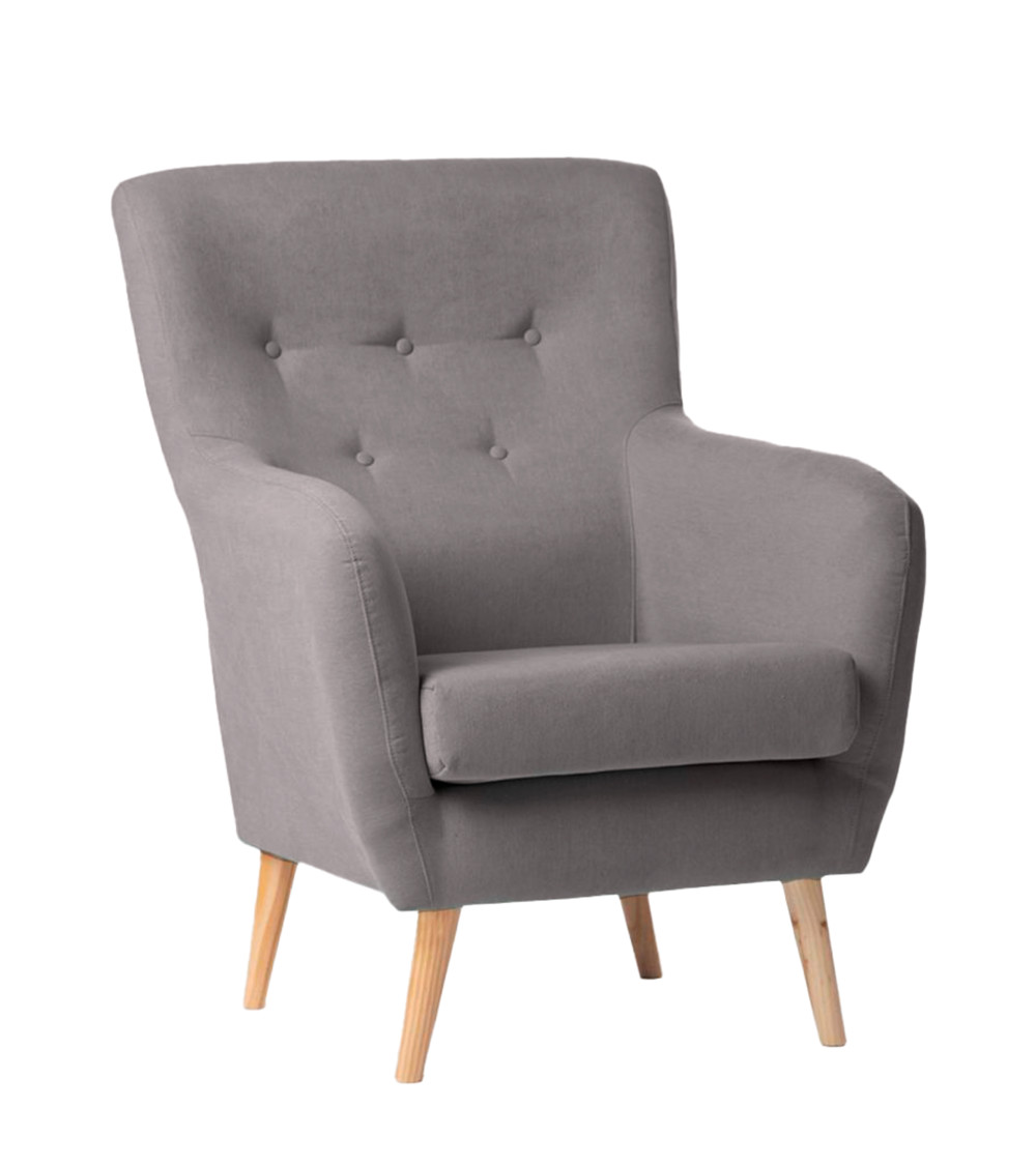 Butaca nórdica tapizada WENDY