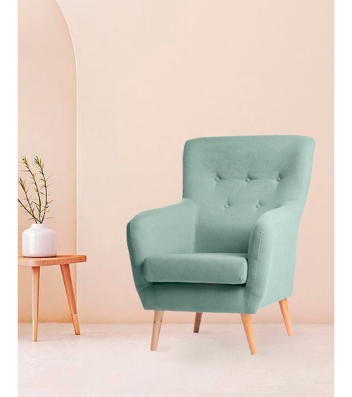 Butaca nórdica tapizada WENDY