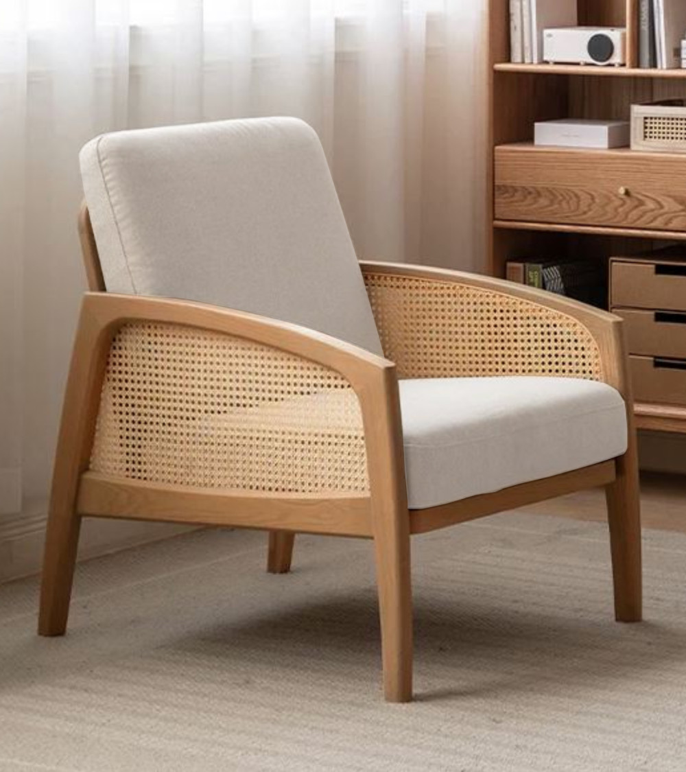 Butaca Cien - Elegancia y confort con trenzado de ratán