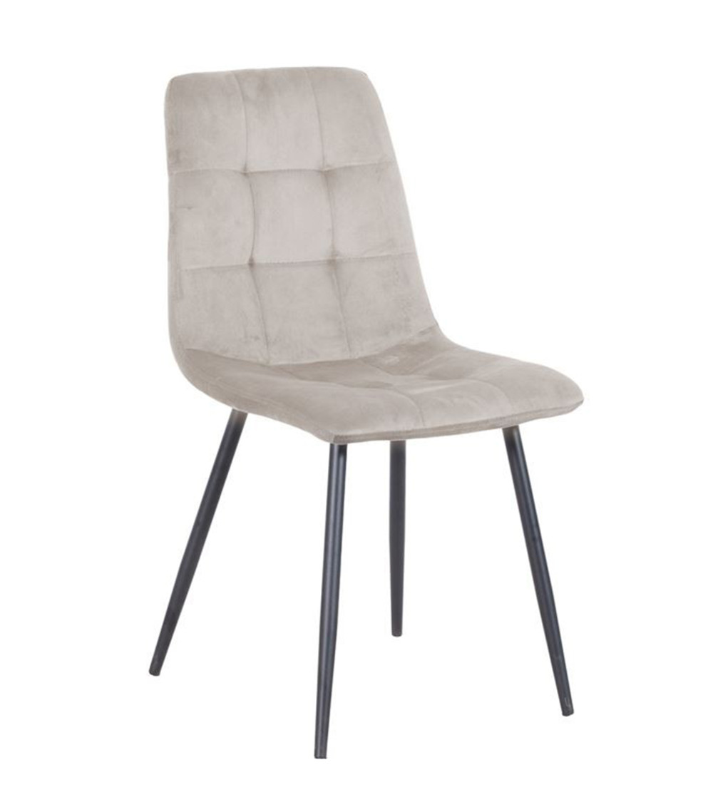 Pack de 4 sillas de comedor de terciopelo ASTRID