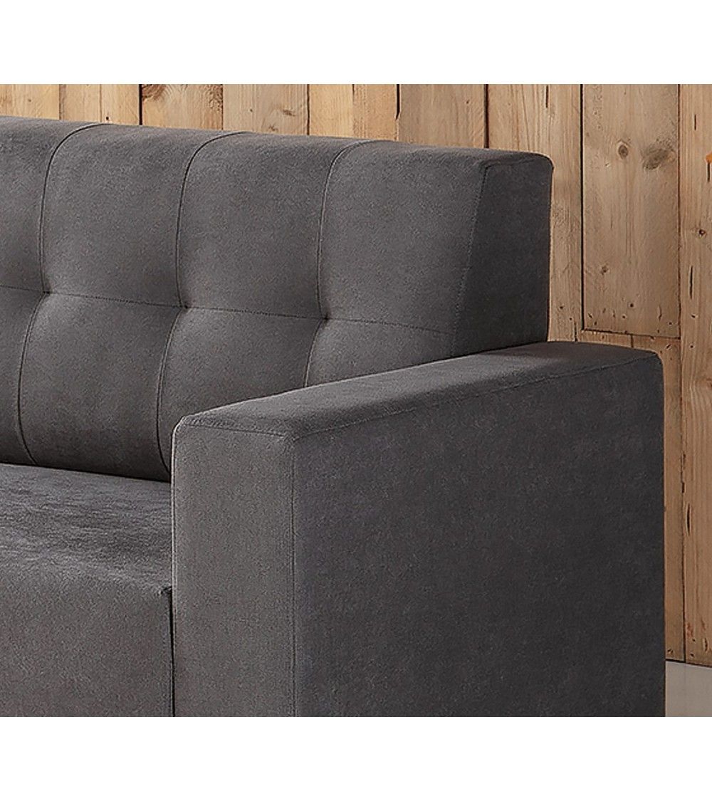 Sofá compacto de 3 plazas Capitoné