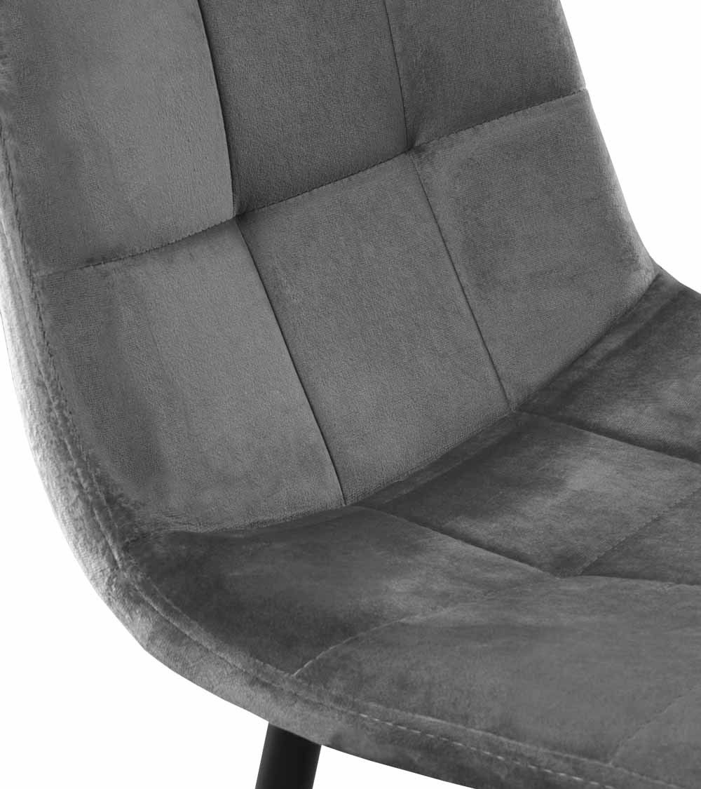 Pack de 4 sillas de comedor de terciopelo ASTRID