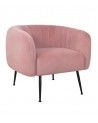 Butaca moderna terciopelo rosa TELMA