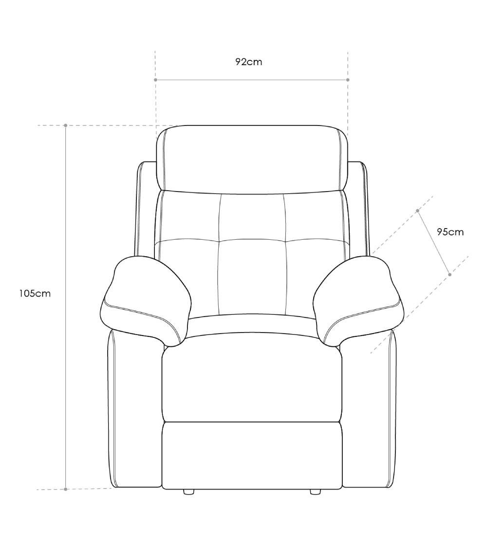 Sillón relax AMBERES con palanca