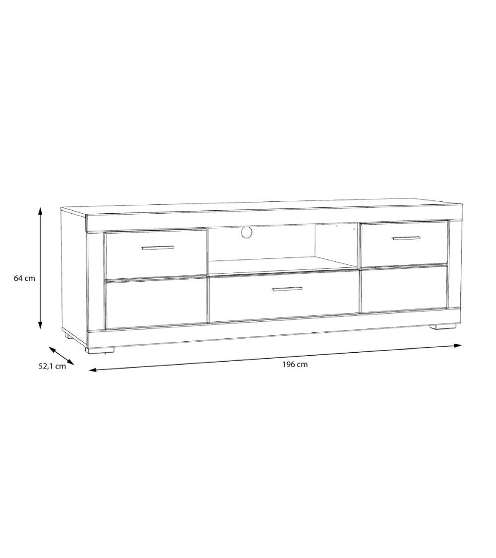 Mueble TV blanco SNOW