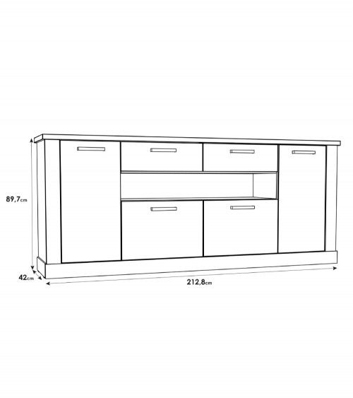 Mueble aparador rústico YUKON | Sweetsofa